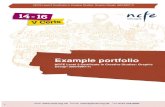 Example portfolio - NCFE portfolio V3.pdf · Example portfolio NCFE Level 2 Certificate in Creative Studies: ... Assessment criterion 1.2 – Select suitable graphic materials, techniques,
