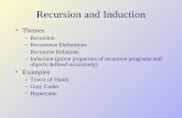Recursion and Induction - Drexel CCIkschmidt/CS520/Lectures/1/1.pdf · Recursion and Induction • Themes – Recursion – Recurrence Definitions – Recursive Relations – Induction
