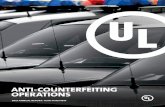 Anti-Counterfeiting operAtions - UL ·  · 2014-07-11Anti-Counterfeiting Operations is a specialized group within ... aggressive stance against these illegal activities in order