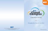 NIIT Cloud campus docket-24 pages Booklet/NIIT Cloud... · Cloud Campus TM A New Way of Learning ... enables students to learn from the best teachers irrespective of their NIIT Cloud