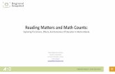 Reading Matters and Math Counts - Atlanta Regional …documents.atlantaregional.com/snapshots/Education... · Atlanta Regional Commission Research and Analytics For more information,