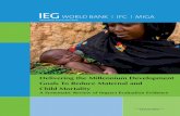 Delivering the Millennium Development Child Mortality - | …ieg.worldbankgroup.org/sites/default/files/Data/reports/... ·  · 2016-06-27WoRkInG foR A WoRlD fREE of PovERTy ...