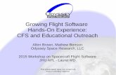 Growing Flight Software Hands-On Experience: CFS and ...flightsoftware.jhuapl.edu/files/2015/cFSWorkshop/OSR_CFS.pdf · Growing Flight Software Hands-On Experience: ... OSAL, PSP.