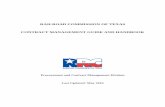 RAILROAD COMMISSION OF TEXAS CONTRACT MANAGEMENT … · RAILROAD COMMISSION OF TEXAS CONTRACT MANAGEMENT GUIDE AND HANDBOOK Procurement and Contract Management Division Last Updated: