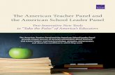 The American Teacher Panel and the American School … … · The ATP and ASLP are supported by the following partners and sponsors: Partner organizations The American Association