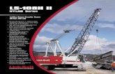 Lattice Boom Crawler Crane 50-ton (50 mt) · Another innovative Link-Belt feature is the use of a boom folding system, which eliminates the need to disassemble the boom prior to transport.