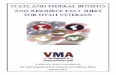 STATE AND FEDERAL BENEFITS AND RESOURCE …veterans.utah.gov/wp-content/uploads/2015/02/Utah-Veterans-Guide... · STATE AND FEDERAL BENEFITS AND RESOURCE FACT SHEET ... us / TRAX