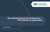 The Kearney Graphite Mine - Ontario Graphite Ltd. · The Kearney Graphite Mine is one of ... PROCESS FLOW DIAGRAM Jaw Crusher Primary Screen SAG Mill Rougher Flotation Ball Mill Secondary