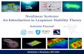 Nonlinear Systems: An Introduction to Lyapunov Stability ... · 3-5 Julho Ciência 2017 , Lisbon Nonlinear Systems: An Introduction to Lyapunov Stability Theory Antonio Pascoal Modelação