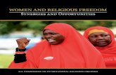 WOMEN AND RELIGIOUS FREEDOM · USCIRF WOMEN AND RELIGIOUS FREEDOM SYNERGIES AND ... FORB and women’s equality in order to advance each ... sex and religion are …