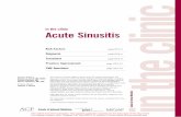 in the clinic Acute Sinusitis - American College of … the clinic in the clinic Acute Sinusitis Risk Factors page ITC3-3 Diagnosis page ITC3-4 Treatment page ITC3-8 Practice Improvement