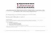 School: Week 1 of 1 - Minnesota Literacy Council Level (CASAS reading scores of 153-180) School: Week 1 of 1 Unit Overview ... Lead the Staying Organized routine in the ESL Volunteer
