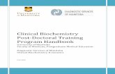 Clinical Biochemistry Post-Doctoral Training Program … · Clinical Biochemistry Post-Doctoral Training Program ... lab reports, pre-analytical and ... accreditation requirements,