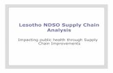Lesotho NDSO Supply Chain Analysis - World Banksiteresources.worldbank.org/EXTAFRREGTOPHIVAIDS/... · Lesotho NDSO Supply Chain Analysis Impacting public health through Supply ...
