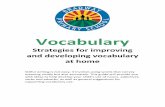 2. Improving Vocabulary - Parent Guide - Bradway Primary curriculum letter/Whole School... · Vocabulary Strategies for improving and developing vocabulary at home Skilful writing