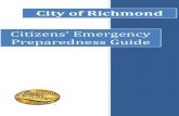 Citizens’ Emergency Preparedness Guide · Citizens’ Emergency City of Richmond Citizens’ Emergency Preparedness Guide . Your Guide To Emergency Preparedness Letter from Mayor