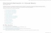 Declared Elements in Visual Basic - vb-netvb-net.com/VB2015/Language/Declaration statements. Delegate... · Visual Studio 2015 Declared Elements in Visual Basic d=printer).aspx 1
