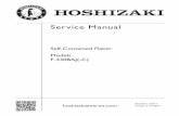Service Manual - HOSHIZAKI-C)_serv.pdfService Manual Number: 73211 ... service, and maintenance of the appliance. ... appliance by a person responsible for their safety.