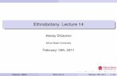 Ethnobotany. Lecture 14 - MSUherba.msu.ru/shipunov/school/biol_310/2010_2011/lec_14.pdf · Ethnobotany. Lecture 14 Alexey ... 2011 3 / 40. Oil plants Safﬂower, Carthamnus tinctorius