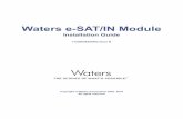 Waters e-Sat/IN Module Installation Guide · v Intended use of the Waters e-SAT/IN module Waters designed the e-SAT/IN module to translate analog signals to digital signals for data