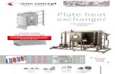 Plate heat exchanger - Oeno Concept€¦ ·  · 2016-11-15Plate heat exchanger Plate heat exchanger Time and energy ... Wine temperature control with alcohol thermometer. ... parameters