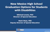 New Mexico High School Graduation Options for Students ... · Graduation Options for Students with Disabilities ... score on the SBA Math with an option for fall 2015 ... passing