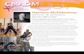 Harrison McEldowney - CNADM · Spring 2015 Harrison McEldowney: A. rtistic. A. chievement. A. wArd. h. ... Competition. also promises to be ... CDE Darlene Harpwood, MDE.