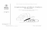 Cryptanalysis of Block Ciphers: A Survey of Block Ciphers: A Survey Francois-Xavier Standaert, Gilles Piret, Jean-Jacques Quisquater UCL Crypto Group Laboratoire de Microelectronique