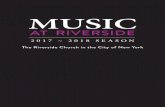 MUSIC - Riverside Church€¦ · culminating in a ritual sharing of candlelight ... the Rising Voices will also perform musical solos ... Alexander Wu and Serendip Piano Trio Oct.