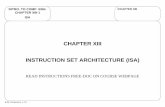 CHAPTER XIII INSTRUCTION SET ARCHITECTURE …users.ece.gatech.edu/limsk/course/ece2020/lecs/lec13.pdfCHAPTER XIII INSTRUCTION SET ARCHITECTURE (ISA) ... notation discussed with the