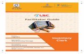 3 Facilitator Guide Inventory Clerk Final · This Facilitator Guide is designed to ... and the computer system must be ﬁxed. Facilitator ... from the training. The facilitator gets