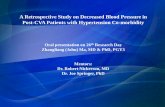 A Retrospective Study on Decreased Blood Pressure … - Retrospective...A Retrospective Study on Decreased Blood Pressure in Post-CVA Patients with Hypertension Co -morbidity . ...