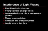 Interference of Light Waves - Wake Forest Student, …users.wfu.edu/ucerkb/Phy114/L15-Interference.pdfInterference of Light Waves Conditions for interference Young’s double slit