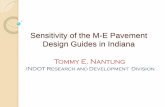 Sensitivity of the M-E Pavement Design Guides in … systematic approach to design, more deterministic Push the button or plug values in nomograph/formula The results are Thickness
