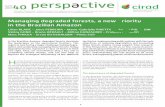 June 40 persp ctivee 2017 - cirad.fr · Although the term forest degradation is subject to debate and covers a range of mea- ... halting degra - dation and sustainably managing these