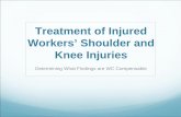Treatment of Injured Workers' Shoulder and Knee Injuries · Treatment of Injured Workers’ Shoulder and Knee Injuries Determining What Findings are WC Compensable. Difficult Job.