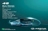 48 - Arriva · 48 Bus Times From 19 March 2017 48 Lane End Sands High Wycombe Hazlemere Widmer End Great Kingshill Prestwood Great Missenden Go …