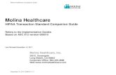 Molina Healthcare Companion Guide · HIPAA Transaction Standard Companion Guide Refers to the Implementation Guides Based on ASC X12 version 005010 Last Revised December 15, 2017.