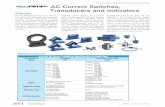 Prices as of April 27, 2016. Check Web site for most current ... Current Switches, Transducers and Indicators AcuAMP AC Current Transducer Specifications by Model Type Specifications