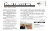 FAITH NOTES - faithbchc.com web.pdf · FAITH NOTES FBC Newsletter ... void of true kingdom growth, ... January and keeps her parents on the run toddling everywhere. And speaking of