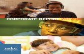 CORPORATE REPORT 2017/18 - MDRC WITH CHILDREN Improving children’s early developmental and educational outcomes Home visiting for new parents Early care/education and preschool programs