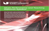 Music Performance and Teaching Diplomas Trumpet†, Trombone, Jazz Trombone†, Bass Trombone, Baritone / Euphonium, Tuba, Drum Kit, ... • Piano Duet (Performance only) • Piano