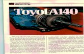IMPORT - MasterTechnicianmastertechmag.com/pdf/1991/02feb/199102IS_Toyota140.pdfalso used in later front wheel drive Celica models. Originally, the A140Ltransaxle wasonly installed