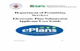 Department of Permitting Services Electronic Plan ...permittingservices.montgomerycountymd.gov/DPS/pdf/...Department of Permitting Services Electronic Plan Submission Applicant User