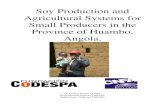 Soy Production and Agricultural Systems for Small ...pdf.usaid.gov/pdf_docs/PA00JGTC.pdf · Soy Production and Agricultural Systems for ... testing improved varieties as well as strengthening