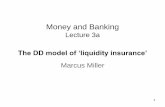 Money and Banking - University of Warwick · Money and Banking Lecture 3a The DD ... The banking panic of 1933 led to the Glass-Steagall Act of that year, which introduced Deposit