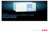 Busbar protection REB670 ANSI Pre-configured Product … · For busbar protection applications typical setting value for the ... non-directional overcurrent ... A simplified bus differential