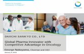 Global Pharma Innovator with Competitive Advantage in … · worldwide as a treatment for indications under ... Drugs mainly prescribed at hospital and/or by specialty ... Top class