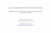 Low Speed Rear End Crash Analysis - pcbrakeinc.com · 2 1.0. Introduction As indicated in Short Paper PCB1-2015, I am publishing another paper of low speed rear-end crash test analysis.
