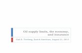 Oil supply limits, the economy, and insurance supply limits, the economy, and insurance Gail E. Tverberg, Zurich American, August 21, 2013 We have been hearing one oil story in the